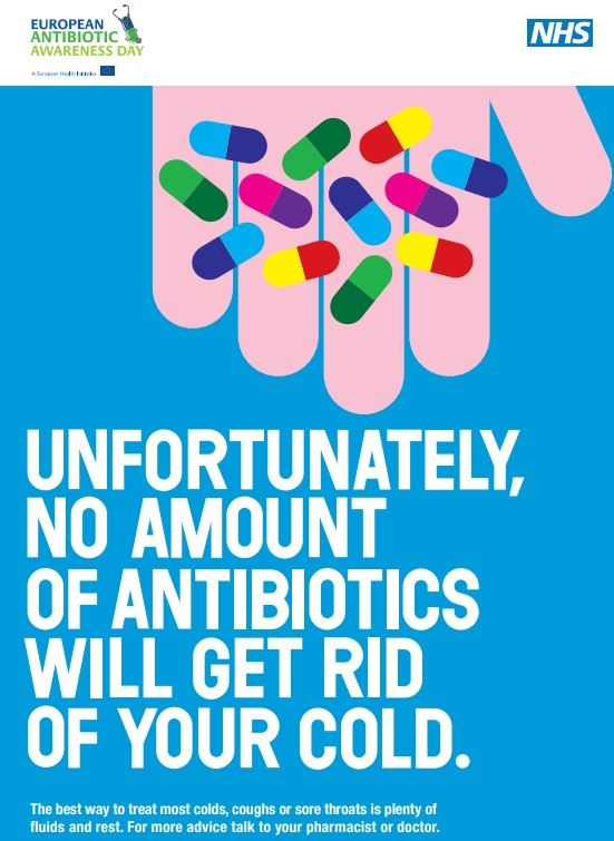 Antiobiotics won't cure a cold